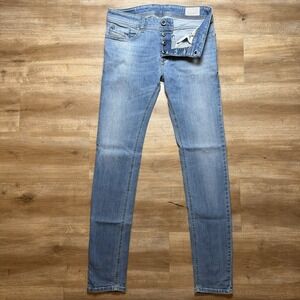 Diesel Sleenker Jeans Men 28x32 Blue Slim Skinny Stretch Denim Medium Wash 0852V